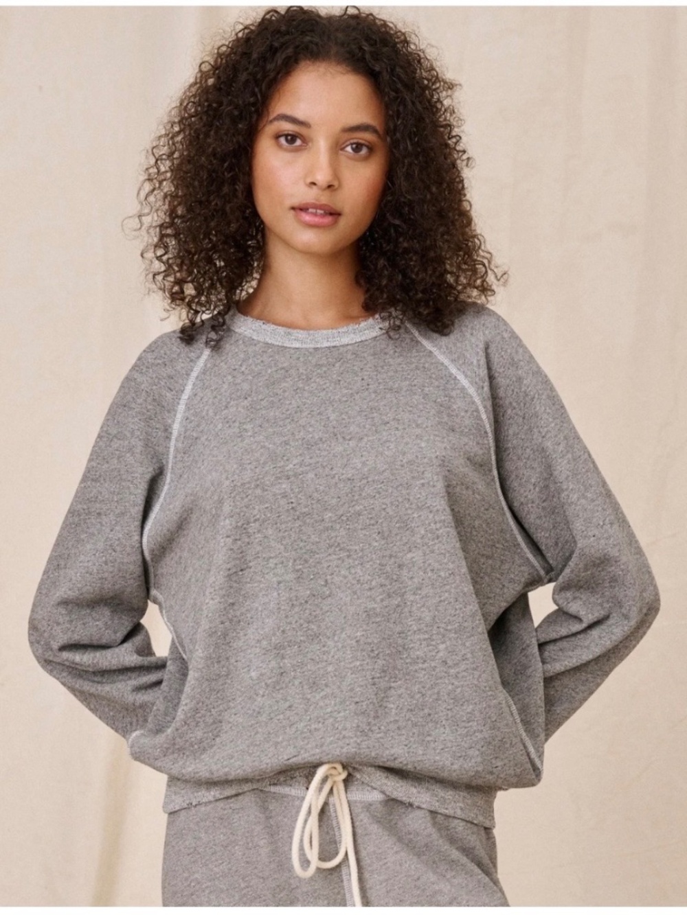 The Great The College Sweatshirt Varsity Gray XS